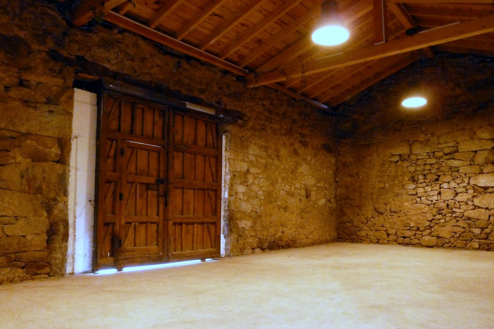 Casa de Campo Anduriña. Interior de la palleira.